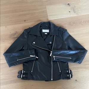 Classic leather Moto jacket
